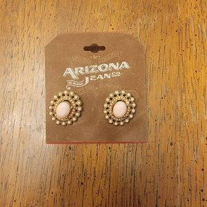 Arizona Jean Company Pink Stone Earrings